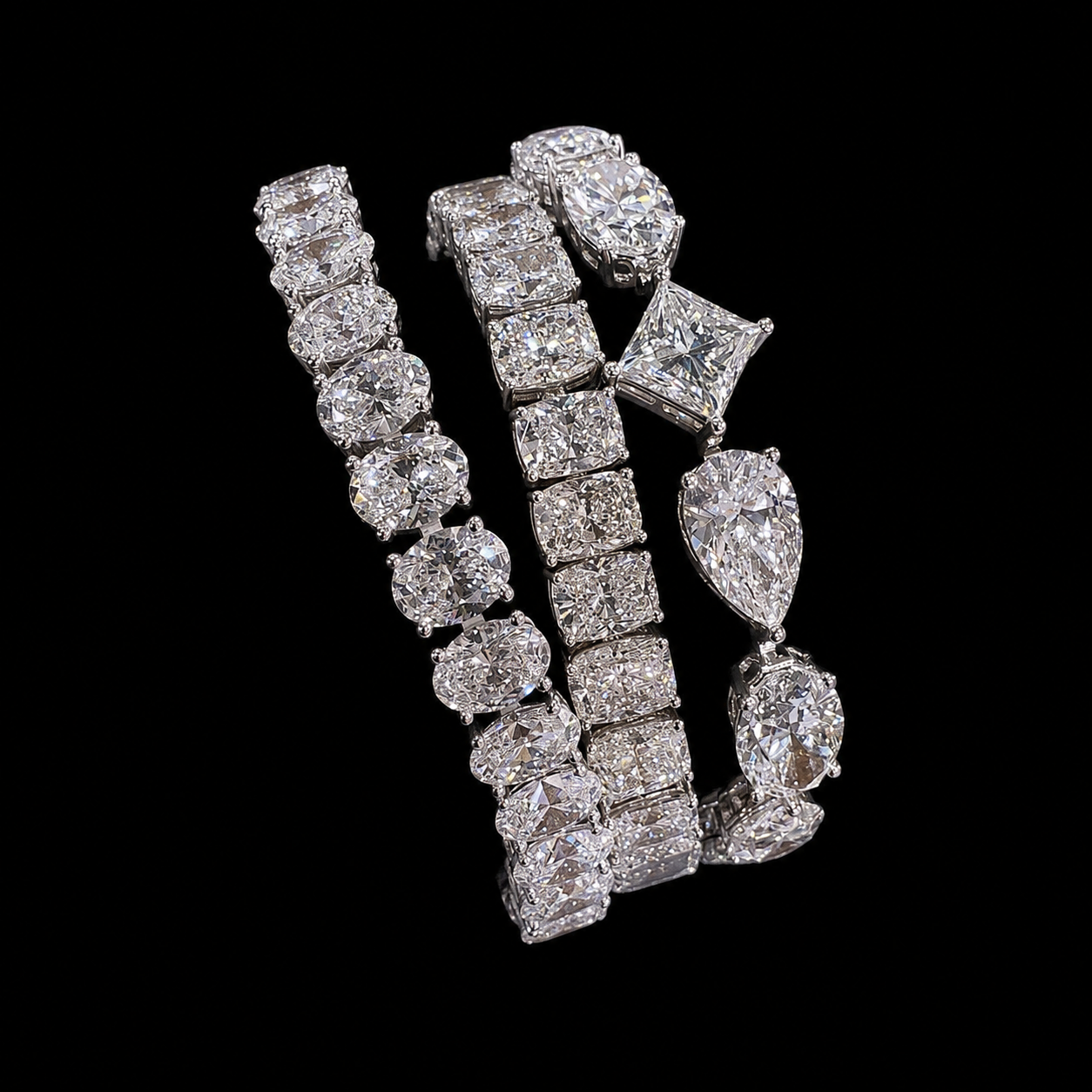 iced out bracelet set